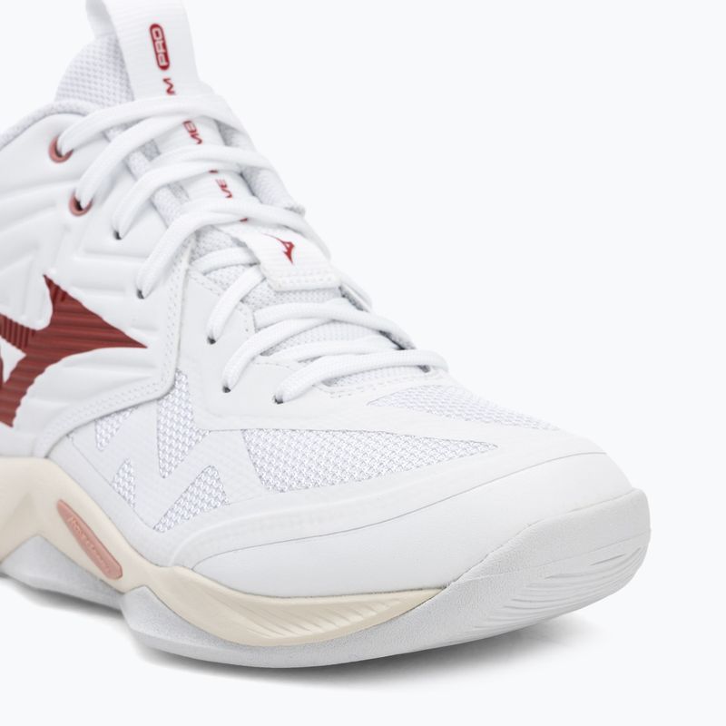 Buty do siatkówki damskie Mizuno Wave Momentum Pro Mid white/rose elegance/lava falls 7