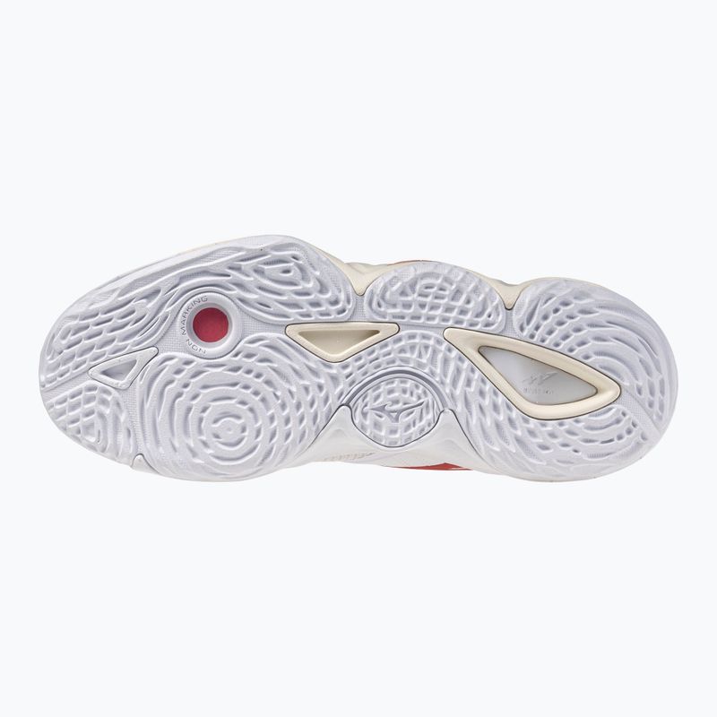 Buty do siatkówki damskie  Mizuno Wave Momentum Elite Mid white/rose elegance/lava falls 2