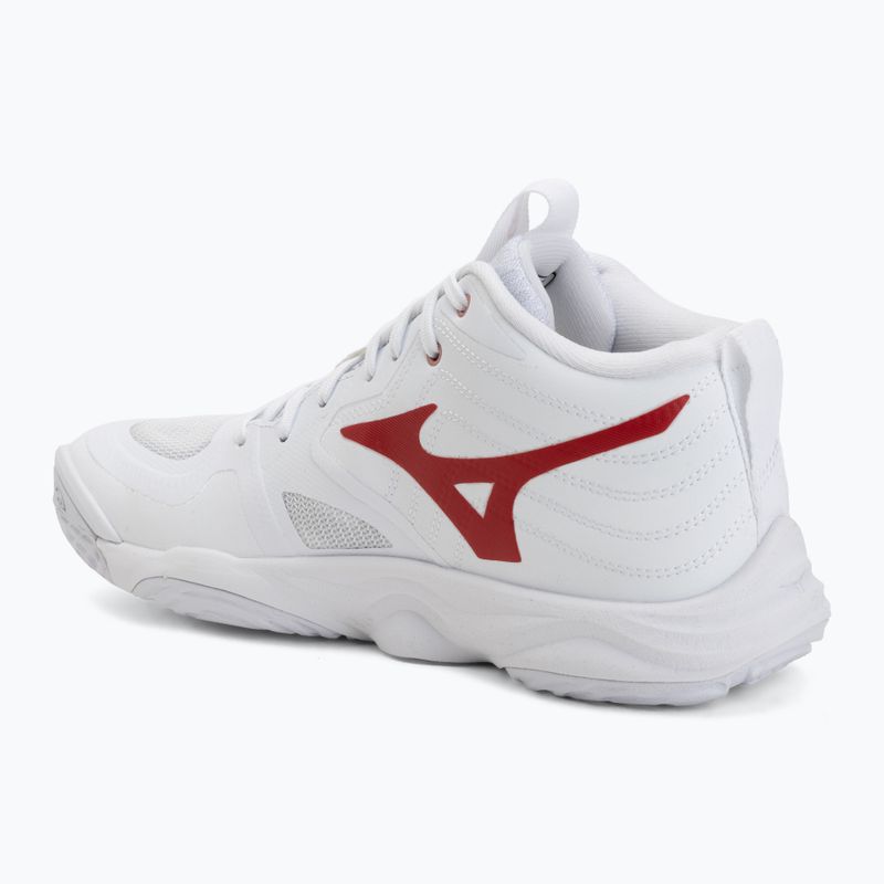 Buty do siatkówki damskie Mizuno Wave Momentum Elite Mid white/rose elegance/lava falls 3