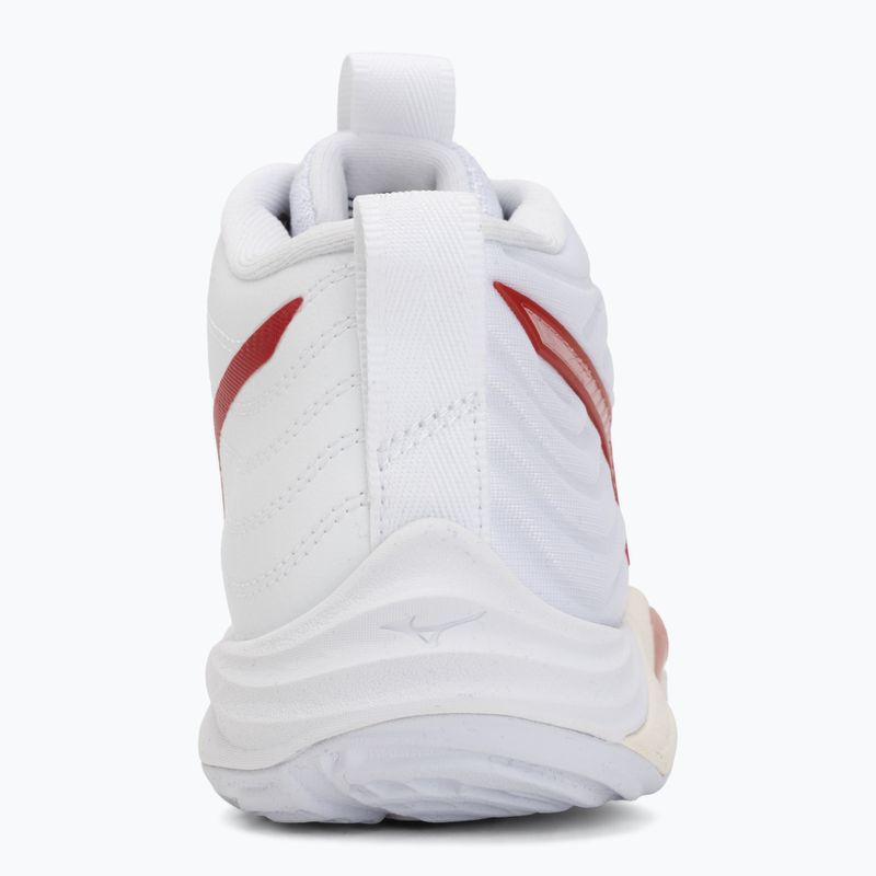 Buty do siatkówki damskie Mizuno Wave Momentum Elite Mid white/rose elegance/lava falls 6
