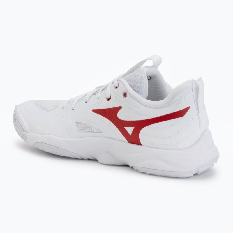 Buty do siatkówki damskie Mizuno Wave Momentum Elite white/rose elegance/lava falls 3