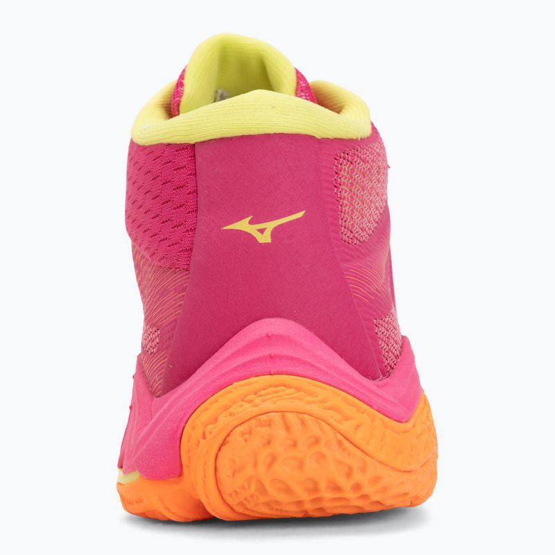 Buty do siatkówki Mizuno Wave Lightning Elite Mid pink tetra/fortune yellow/light 6