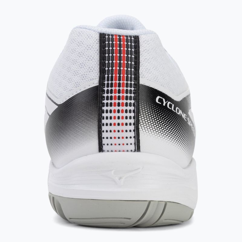 Buty do siatkówki Mizuno Cyclone Speed 5 white/black/fiery red 6