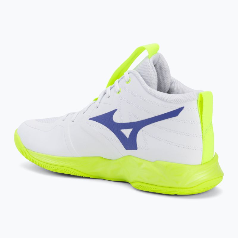 Buty do siatkówki Mizuno Wave Momentum Pro Mid white/lightning yellow/dazzling blue 3