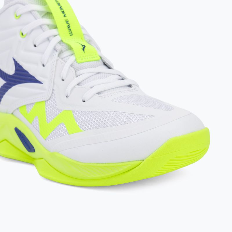 Buty do siatkówki Mizuno Wave Momentum Pro Mid white/lightning yellow/dazzling blue 7