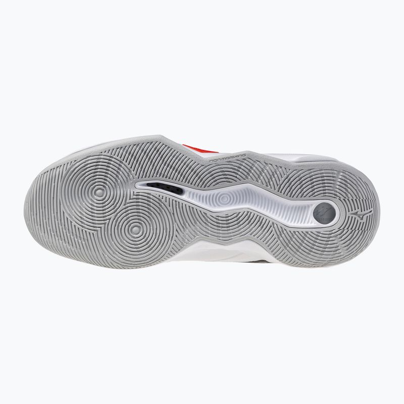 Buty do siatkówki Mizuno Wave Momentum Pro Mid white/black/fiery red 9