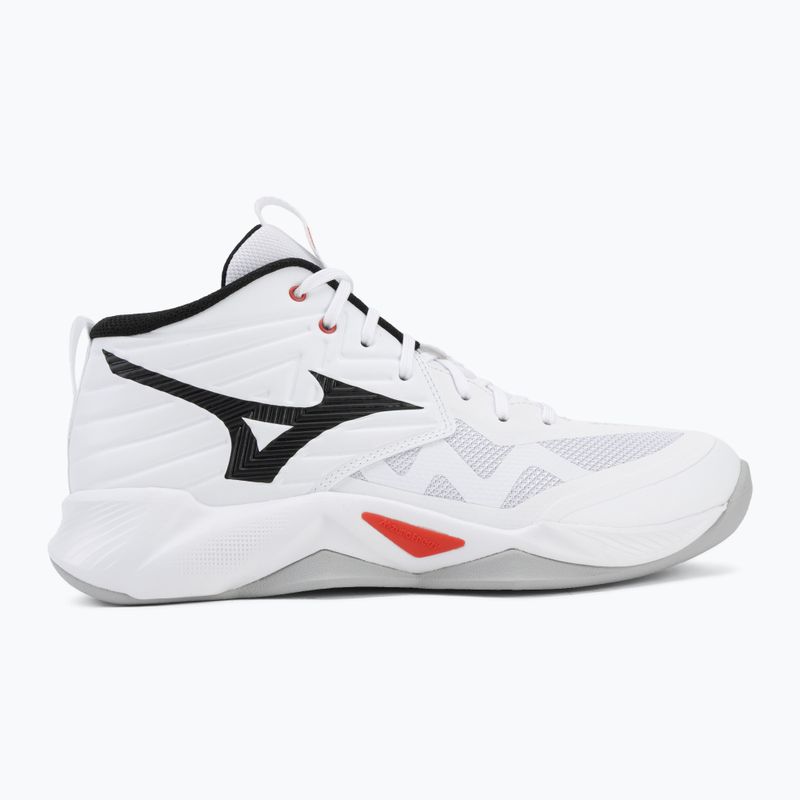 Buty do siatkówki Mizuno Wave Momentum Pro Mid white/black/fiery red 2