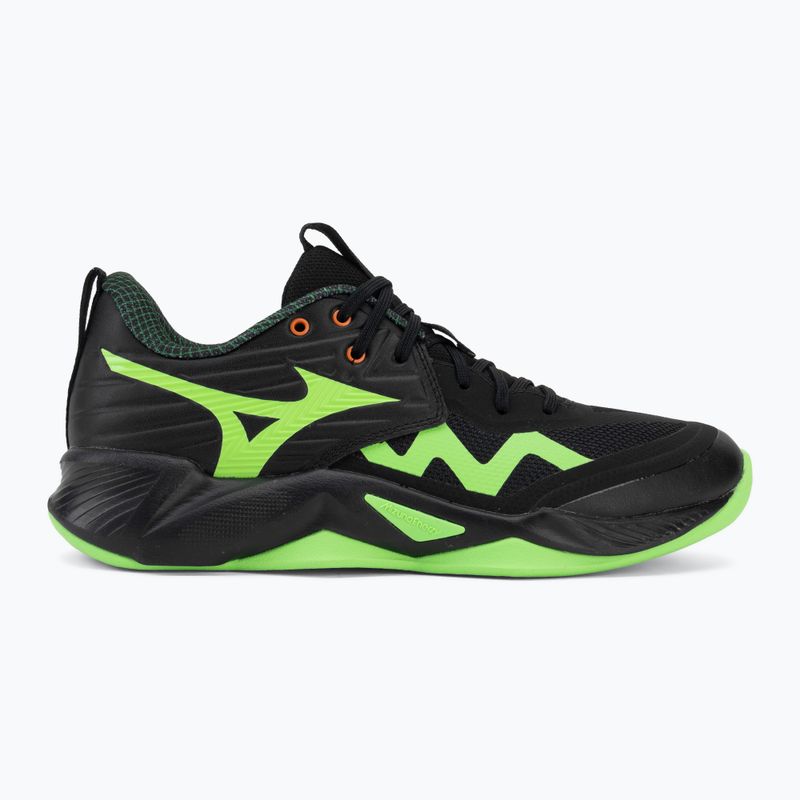 Buty do siatkówki Mizuno Wave Momentum Pro black/glowing apple/mandarin orange 2