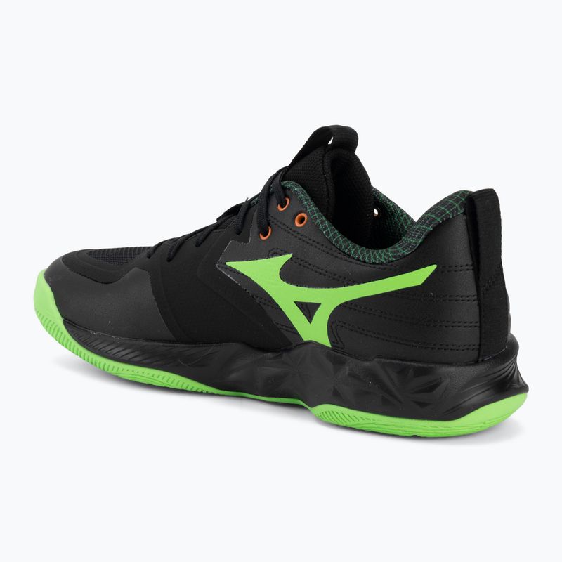 Buty do siatkówki Mizuno Wave Momentum Pro black/glowing apple/mandarin orange 3