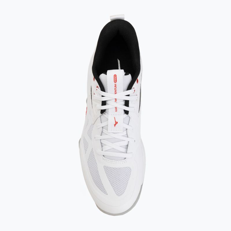 Buty do siatkówki Mizuno Wave Momentum Pro white/black/fiery red 5