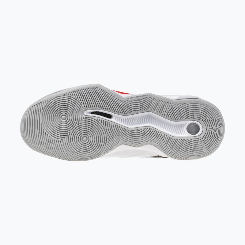 Buty do siatkówki Mizuno Wave Momentum Pro white/black/fiery red 4