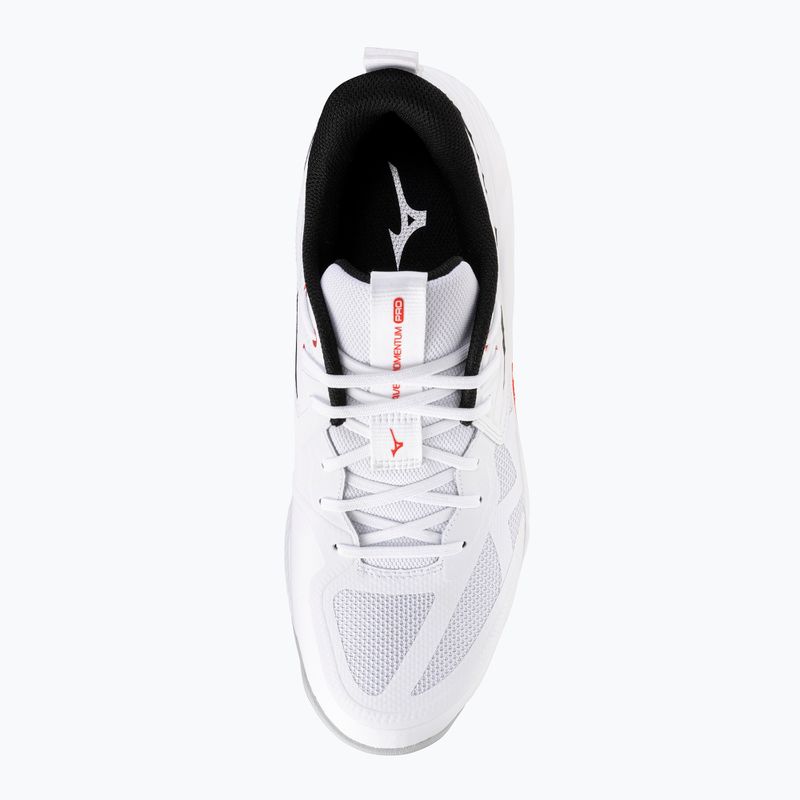 Buty do siatkówki Mizuno Wave Momentum Pro white/black/fiery red 5