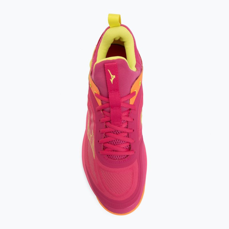 Buty do siatkówki Mizuno Wave Luminous 3 mugen pink tetra/fortune yellow/ligh 5