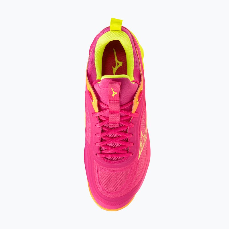 Buty do siatkówki Mizuno Wave Luminous 3 mugen pink tetra/fortune yellow/ligh 5