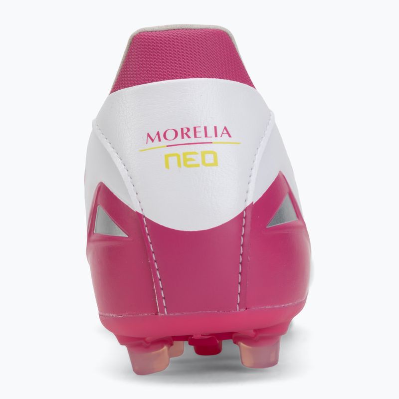 Buty piłkarskie Mizuno Morelia Neo IV Pro AG white/fuchsia purple/fuchsia purple 6