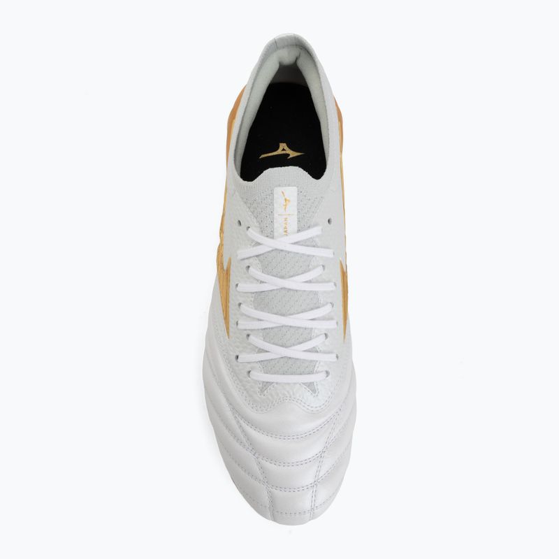 Buty piłkarskie Mizuno Morelia Neo IV Beta Japan FG white/mp gold/cool gray 3c 5