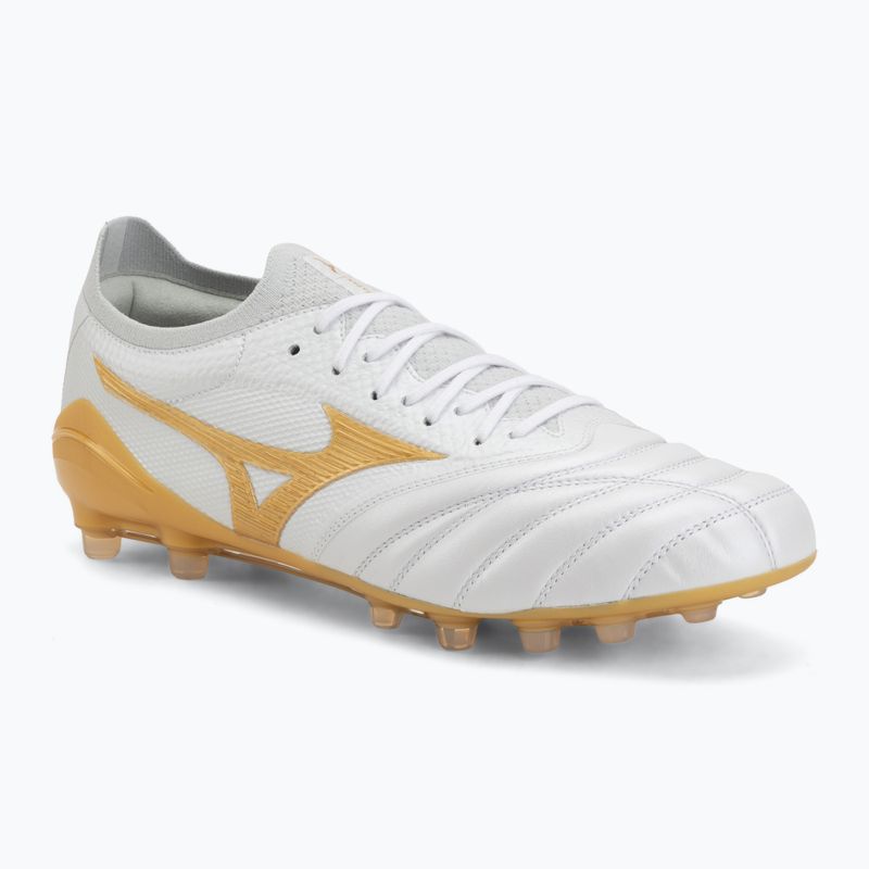 Buty piłkarskie Mizuno Morelia Neo IV Beta Japan AG white/mp gold/cool gray 3c