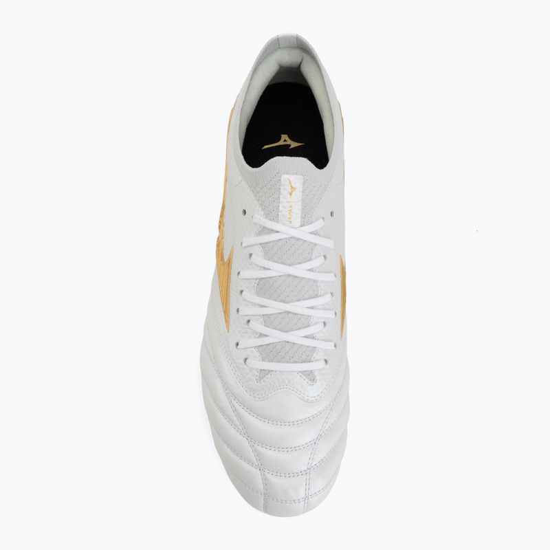 Buty piłkarskie Mizuno Morelia Neo IV Beta Japan AG white/mp gold/cool gray 3c 5