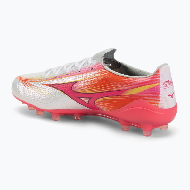 Buty piłkarskie Mizuno Alpha III Japan AG white/fuchsia purple 3