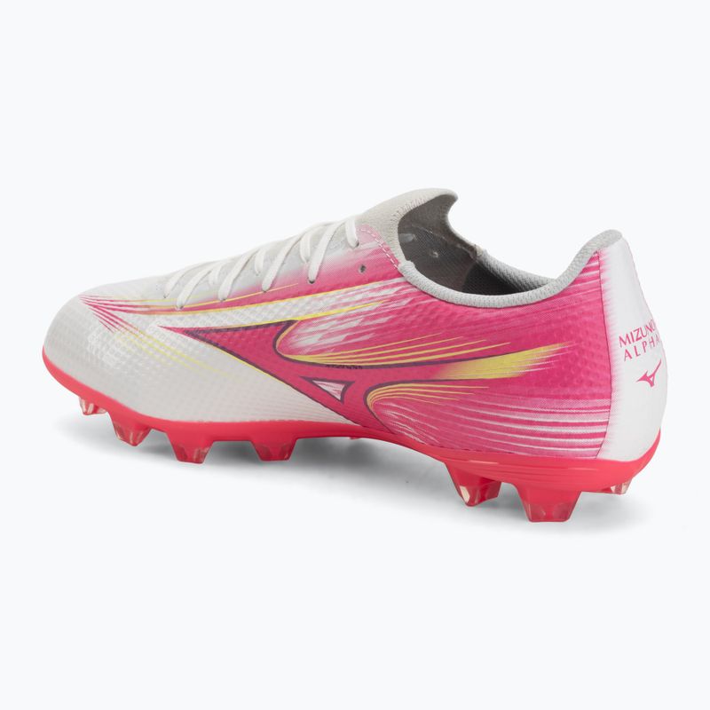 Buty piłkarskie Mizuno Alfa III Select FG white/fuchsia purple 3