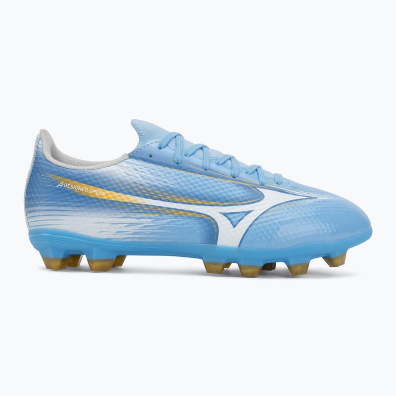 Buty piłkarskie dziecięce Mizuno Alfa III Select Jr FG celeste/white 2