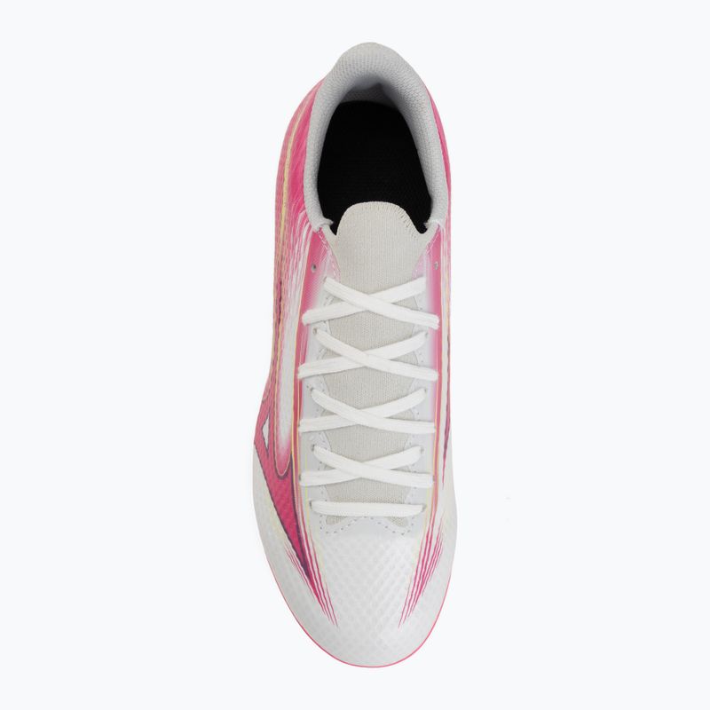 Buty piłkarskie dziecięce Mizuno Alfa III Select Jr FG white/fuchsia purple 5