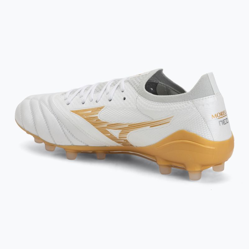 Buty piłkarskie Mizuno Morelia Neo IV Beta Elite AG white/mp gold/cool gray 3c 3