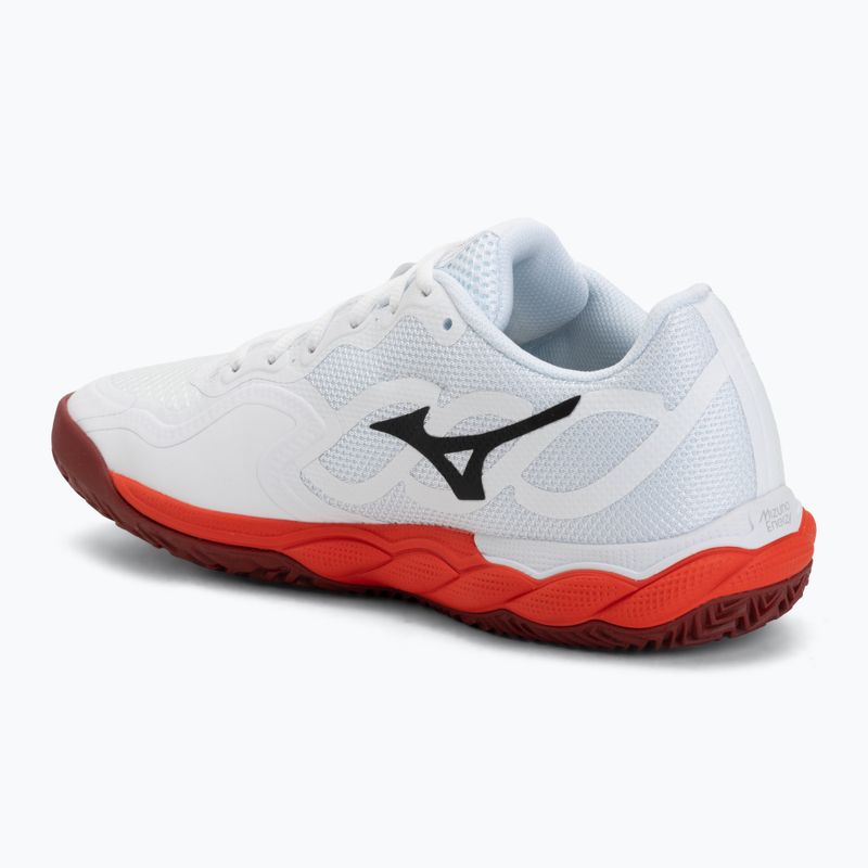 Buty do tenisa męskie Mizuno Wave Enforce Court CC fiery red/white/sun-dried tomato 3