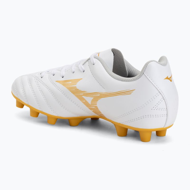 Buty piłkarskie dziecięce Mizuno Monarcida Neo III Select FG white/mp gold 3
