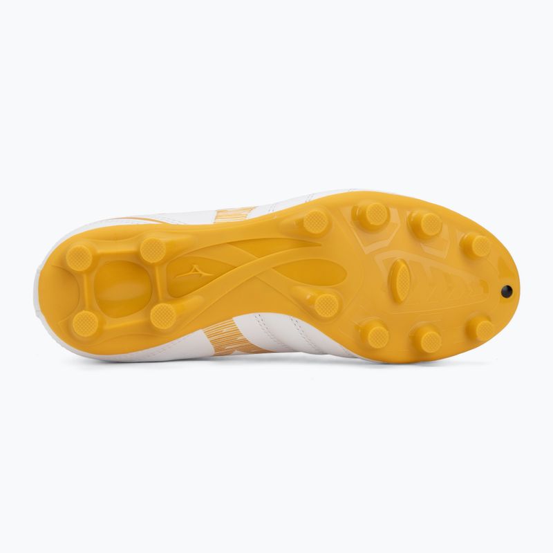 Buty piłkarskie dziecięce Mizuno Monarcida Neo III Select FG white/mp gold 4