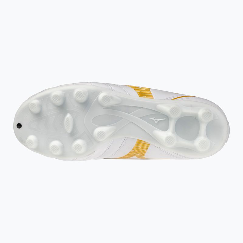 Buty piłkarskie dziecięce Mizuno Monarcida Neo III Select FG white/mp gold 2