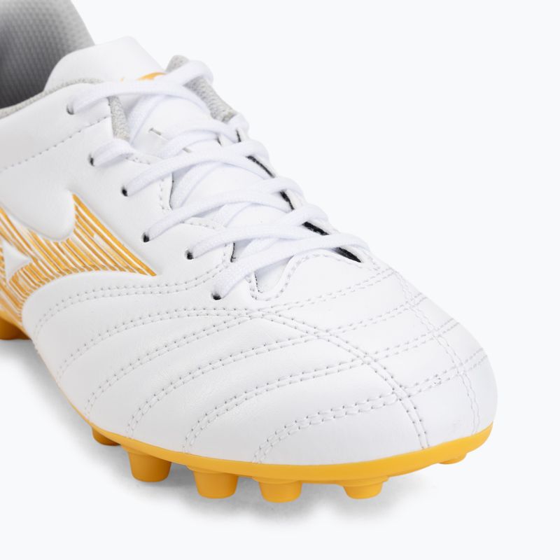 Buty piłkarskie dziecięce Mizuno Monarcida Neo III Select AG white/mp gold 7