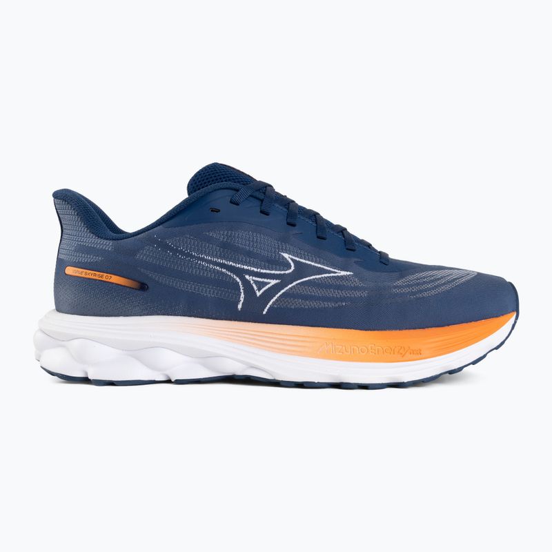 Buty do biegania męskie Mizuno Wave Skyrise 7 estate blue/white/coral rose 2