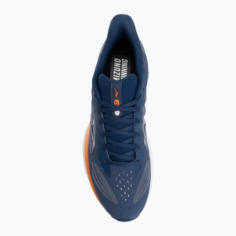 Buty do biegania męskie Mizuno Wave Skyrise 7 estate blue/white/coral rose 5