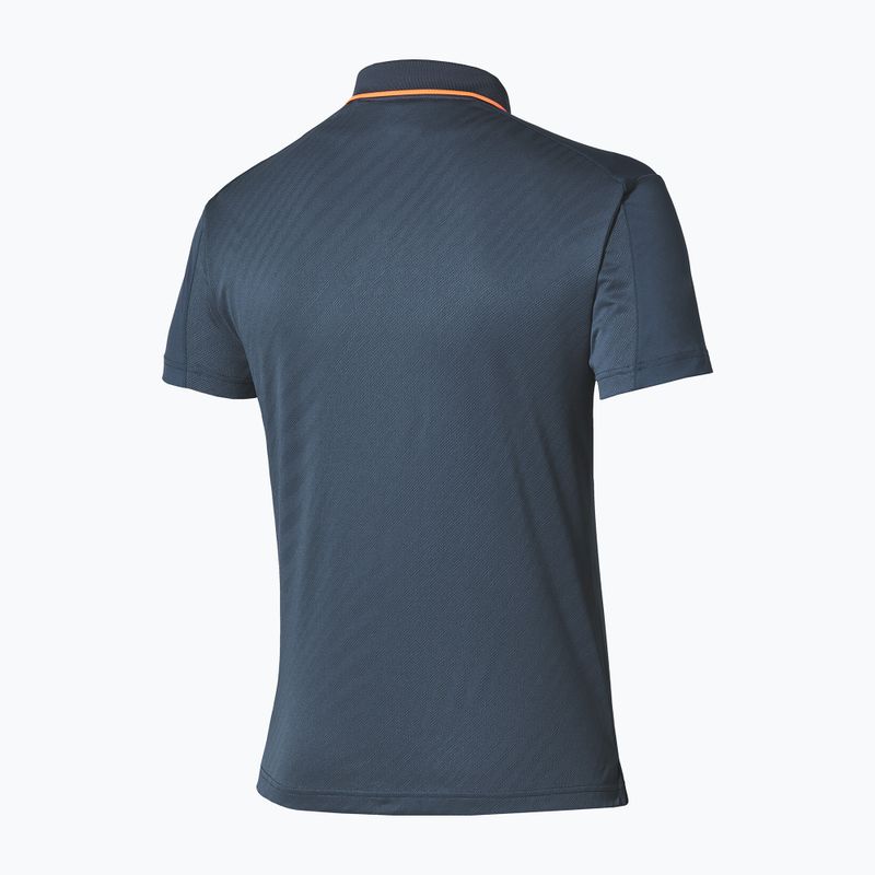 Koszulka tenisowa męska Mizuno Tennis Short Sleeve Polo insigna blue 2