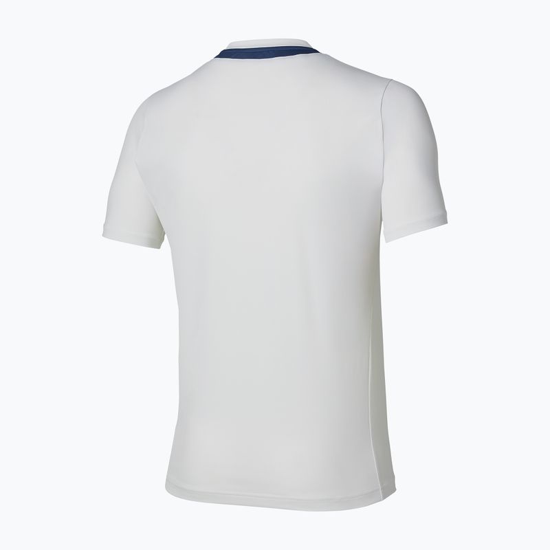 Koszulka tenisowa męska Mizuno Tennis Core Short Sleeve Tee white/insignia blue 2