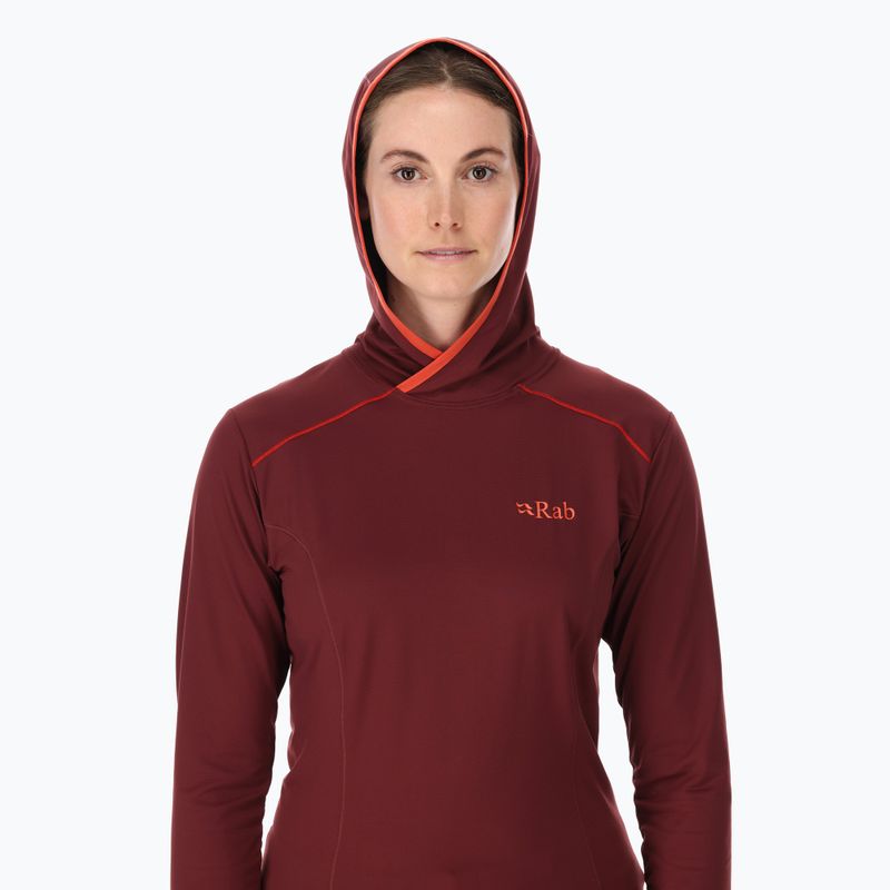 Bluza trekkingowa damska Rab Force Hoody deep heather 3