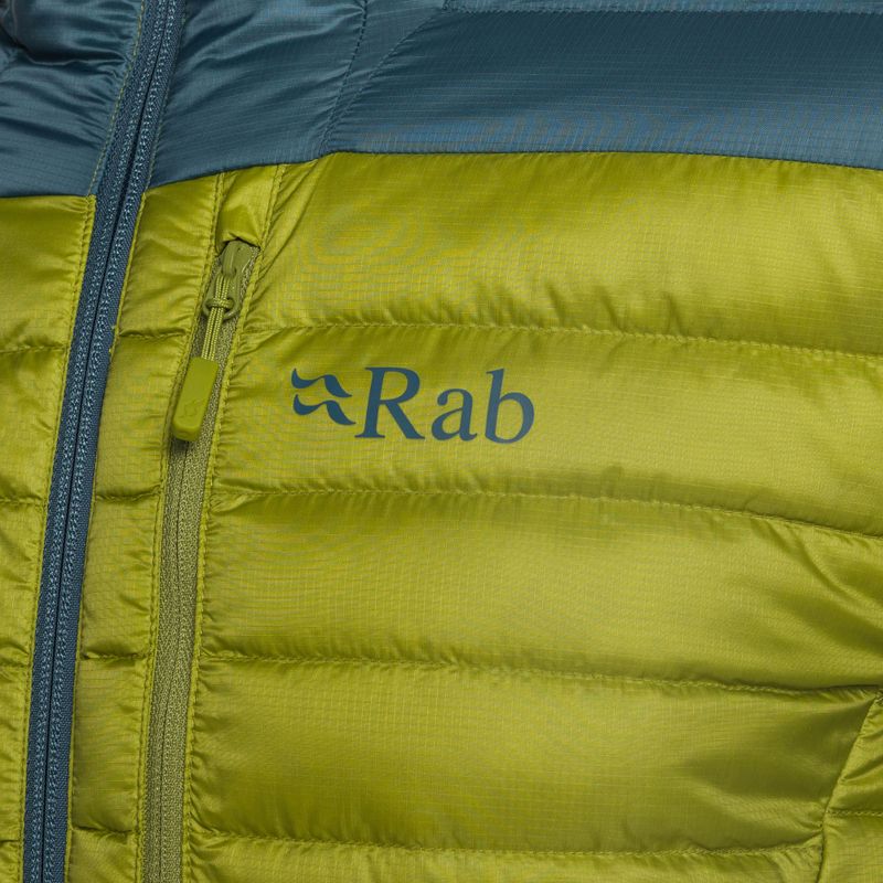 Kurtka puchowa męska Rab Microlight Alpine orion blue/aspen green 6