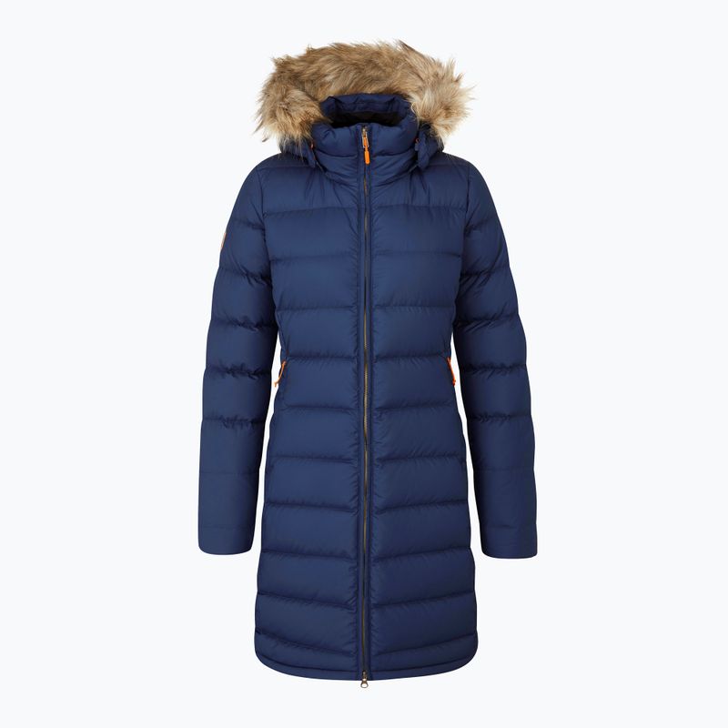 Płaszcz puchowy damski Rab Deep Cover Parka patriot blue 8