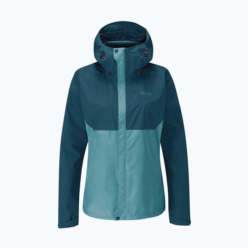 Kurtka przeciwdeszczowa damska Rab Downpour Eco orion blue/citadel 7