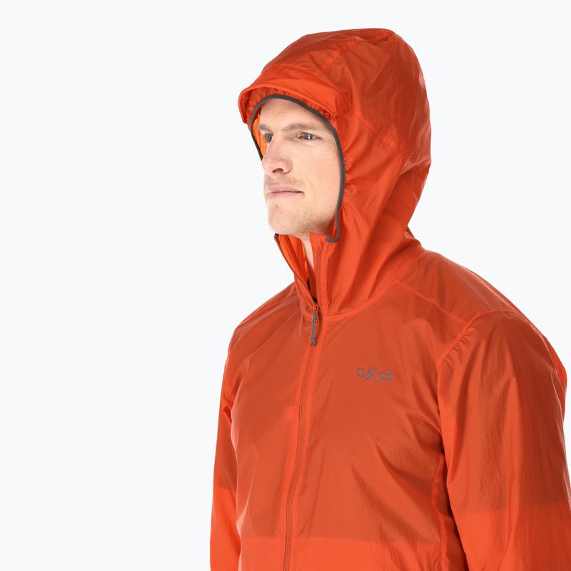 Kurtka przeciwwiatrowa męska Rab Vital Hoody firecracker 3