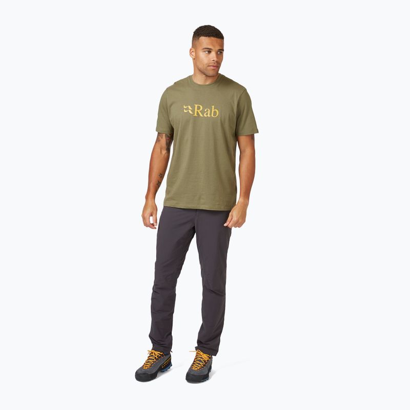 Koszulka męska Rab Stance Logo light khaki 2