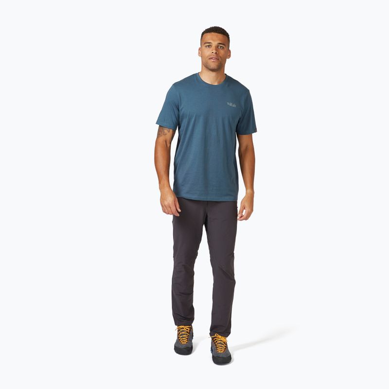 Koszulka męska Rab Stance Mountain Peak orion blue 3
