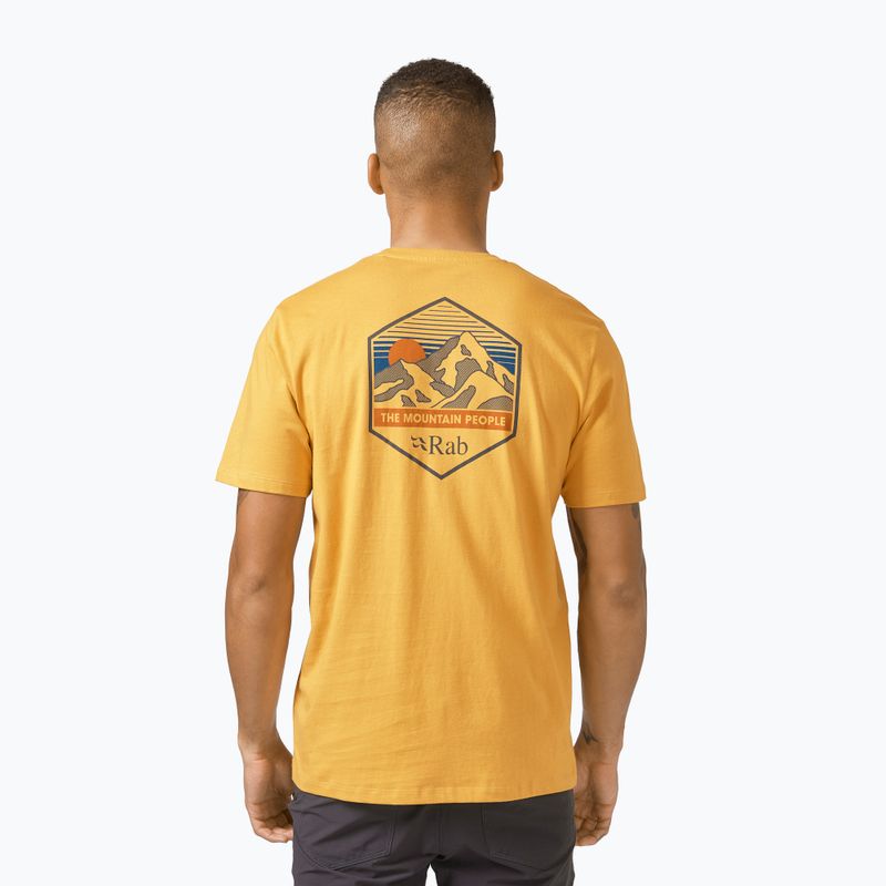 Koszulka męska Rab Stance Mountain Peak sahara 2