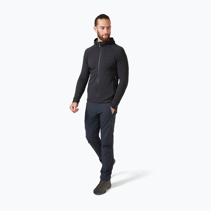 Bluza trekkingowa męska Rab Nexus Hoody black 3