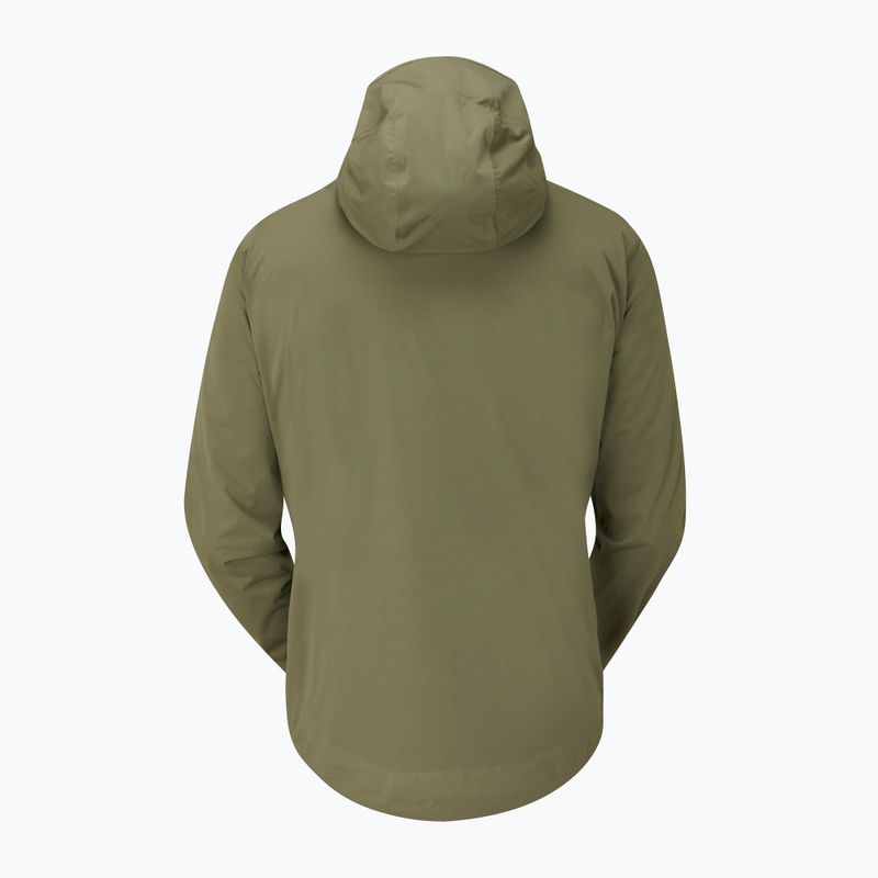 Kurtka przeciwdeszczowa męska Rab Kinetic 2.0 light khaki 9