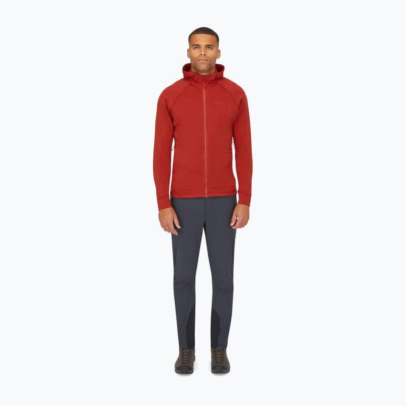 Bluza męska Rab Nexus Hoody tuscan red 2