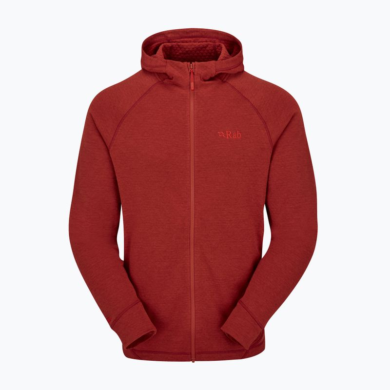 Bluza męska Rab Nexus Hoody tuscan red 5