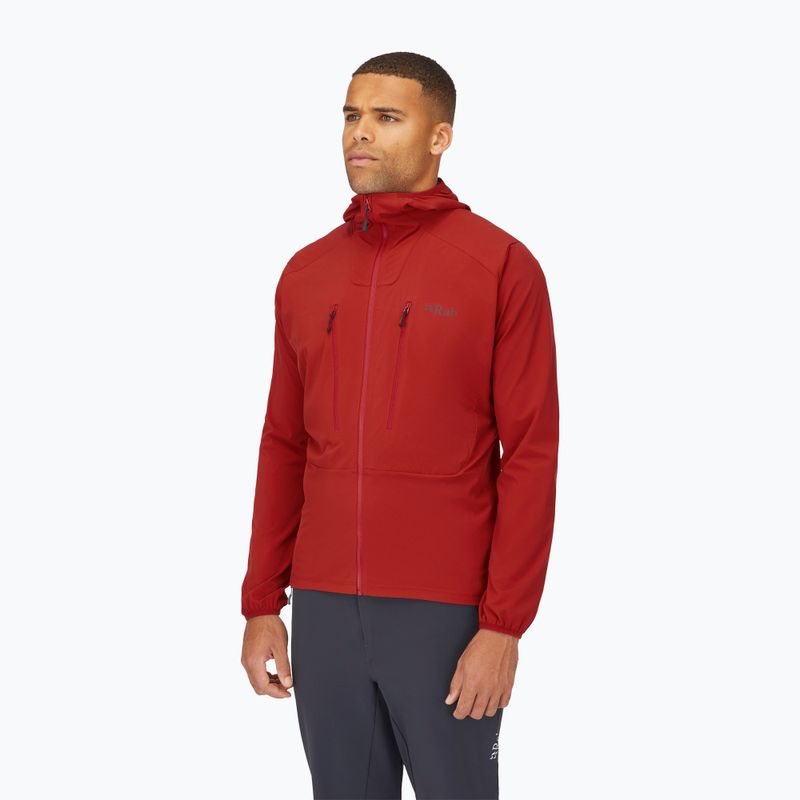 Kurtka softshell męska Rab Borealis tuscan red 3