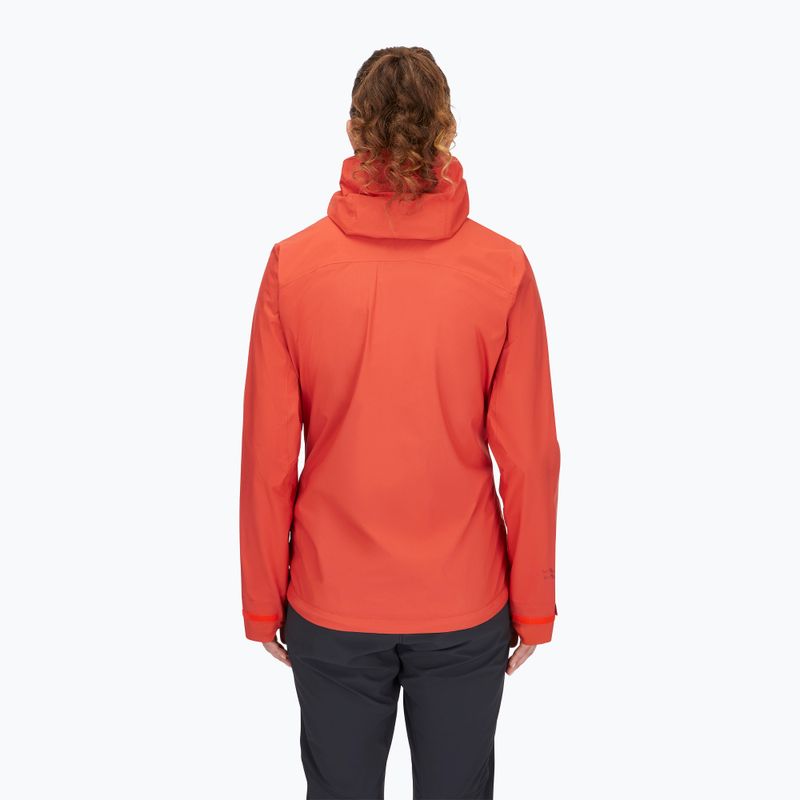 Kurtka przeciwdeszczowa damska Rab Downpour Light red grapefruit 4